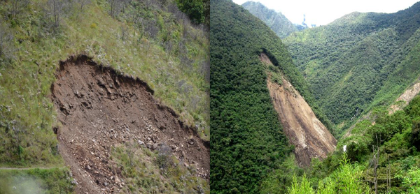 Glissement de terrain, secteur d'Aguas Calientes.bmp